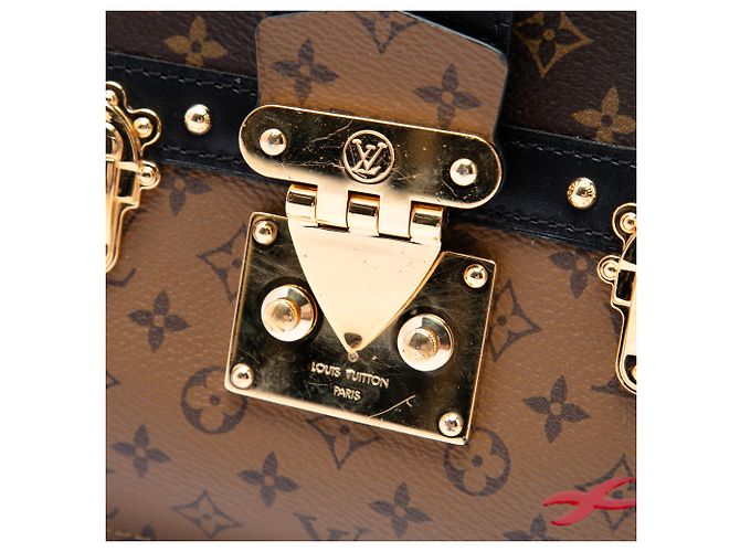 Clutch Louis Vuitton Brown Monogram Reverse Trunk Castaño - vista 5