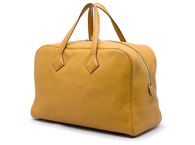 Hermès Yellow Clemence Victoria II 43 Giallo Senape - vista 2