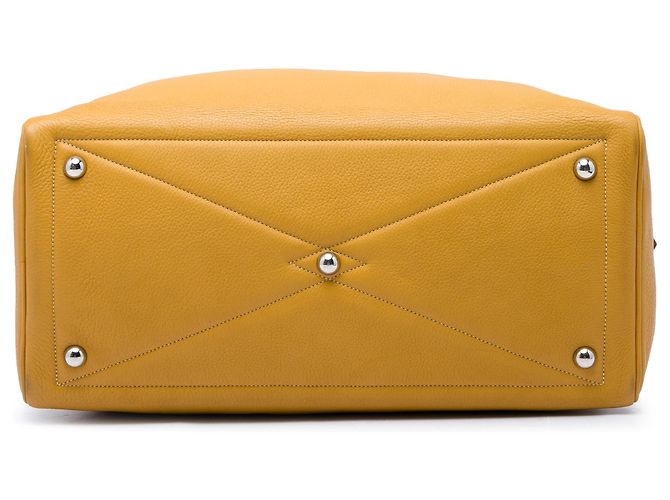 Hermès Yellow Clemence Victoria II 43 Giallo Senape - vista 3