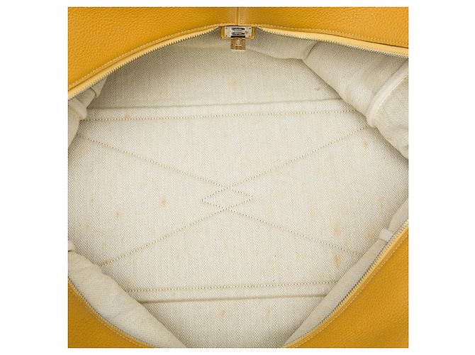 Hermès Yellow Clemence Victoria II 43 Giallo Senape - vista 4