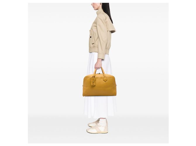 Hermès Yellow Clemence Victoria II 43 Giallo Senape - vista 5