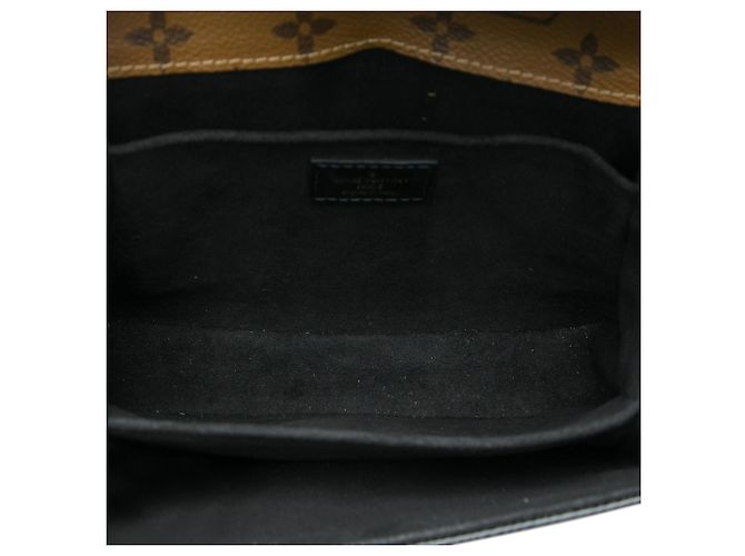 Louis Vuitton Black Shiny Epi and Monogram Reverse Mini Pochette Metis Negro - vista 4