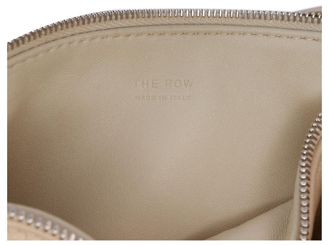 mala 90s em couro bege The Row - vista 5