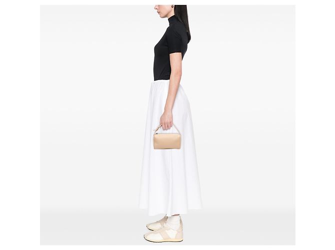 mala 90s em couro bege The Row - vista 6