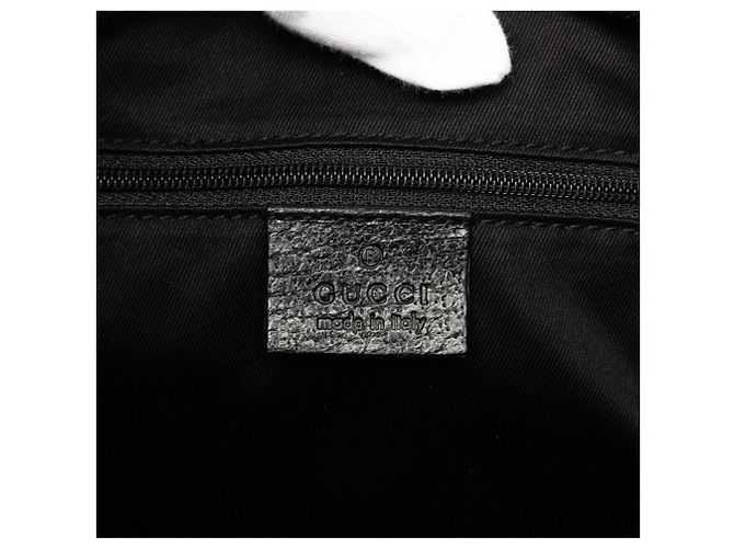 Gucci Tote aus schwarzem GG Canvas - Ansicht 5