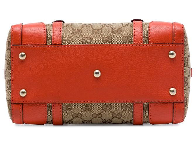 Borsa Boston Gucci Beige Small GG Canvas con cintura - vista 3