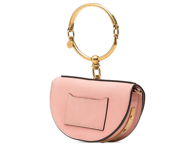 Chloé Minaudière Nile Piccola in Pelle Rosa - vista 2