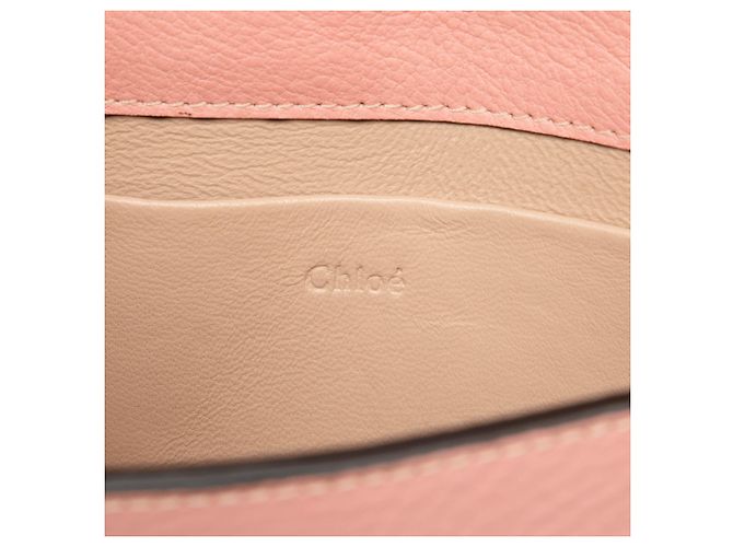 Chloé Minaudière Nile Piccola in Pelle Rosa - vista 5
