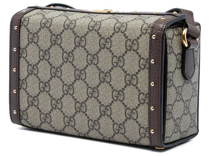 Borsa a tracolla Gucci Beige Mini GG Supreme Trunk - vista 2