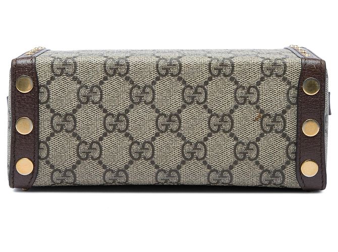 Borsa a tracolla Gucci Beige Mini GG Supreme Trunk - vista 3