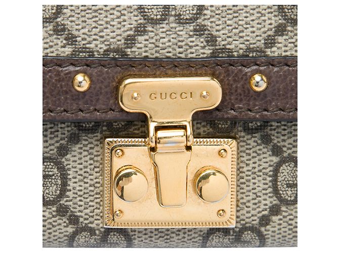 Borsa a tracolla Gucci Beige Mini GG Supreme Trunk - vista 5