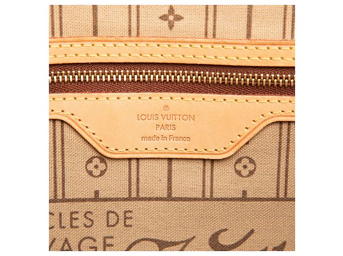 Louis Vuitton Brown Monogram Neverfull MM Marrom - vista 5