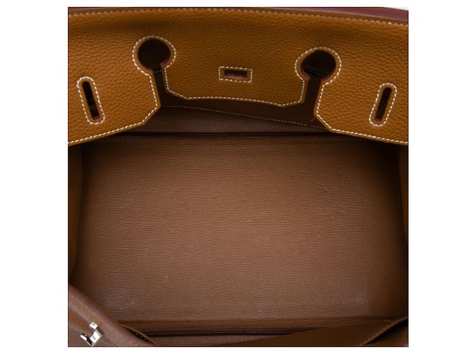 Hermès Brown Togo Birkin Retourne 35 Marrone - vista 4