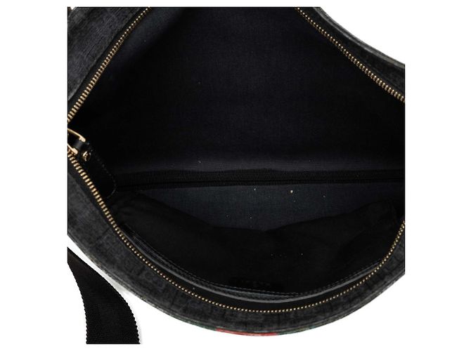 Borsa a tracolla Gucci Gray GG Supreme Web Marrone Grigio antracite - vista 4