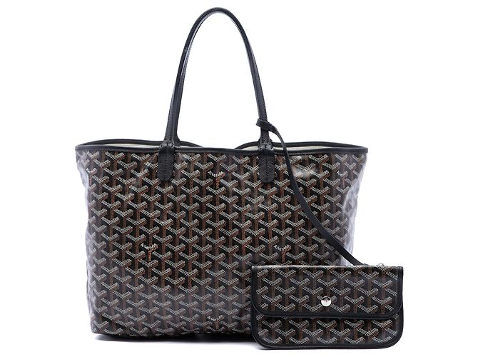 Goyard Black Goyardine Saint Louis PM Nero - vista 7