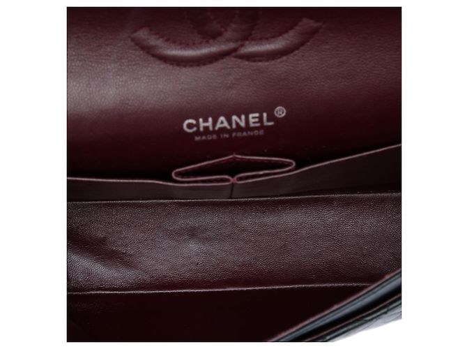 Chanel Black Medium Classic Lambskin Double Flap Preto - vista 4