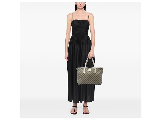 Tote Gucci Beige Medium GG Supreme - vista 5