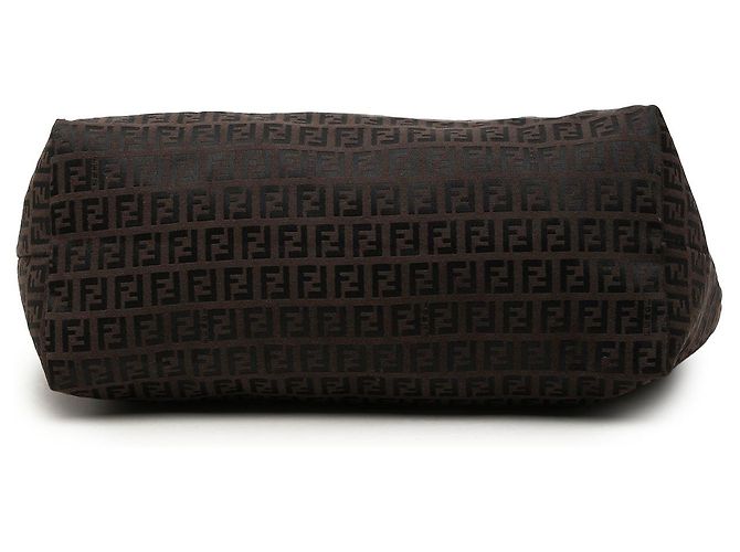 Fendi Medium Zucchino Canvas Roll Tote in Braun Dunkelbraun - Ansicht 3