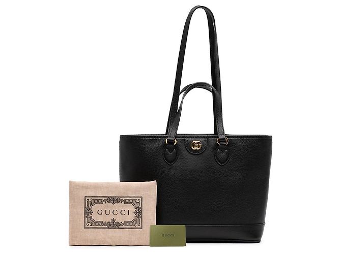 Borsa Tote Gucci Ophidia piccola in pelle di vitello nera Nero - vista 7
