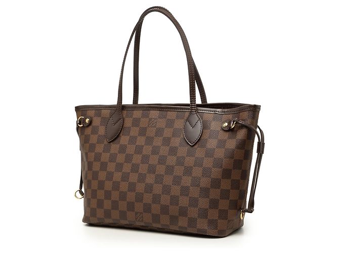 Louis Vuitton Brown Damier Ebene Neverfull PM Marrone - vista 2
