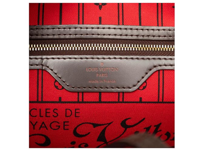 Louis Vuitton Brown Damier Ebene Neverfull PM Marrone - vista 5