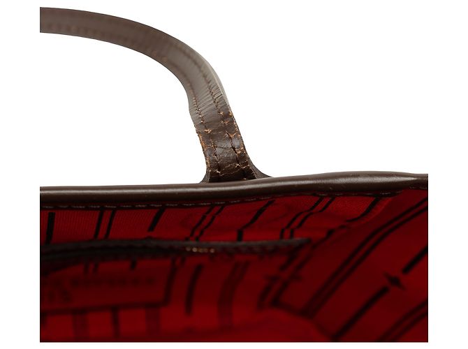 Louis Vuitton Brown Damier Ebene Neverfull PM Marrone - vista 7