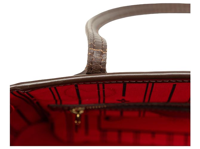 Louis Vuitton Brown Damier Ebene Neverfull PM Marrone - vista 8
