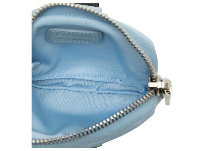 Bolsa Tiracolo Mini Tessuto Azul Prada Azul claro - vista 4