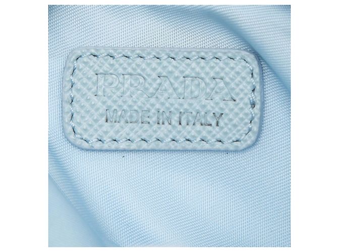 Bolsa Tiracolo Mini Tessuto Azul Prada Azul claro - vista 5