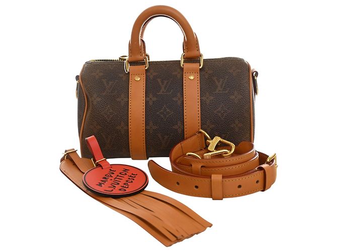 Louis Vuitton Brown Monogram Dust Keepall Bandouliere 25 Braun - Ansicht 12