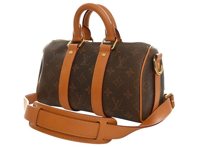 Louis Vuitton Brown Monogram Dust Keepall Bandouliere 25 Braun - Ansicht 3