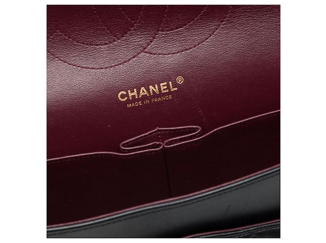 Chanel Black Jumbo Classic Lambskin Double Flap Negro - vista 5