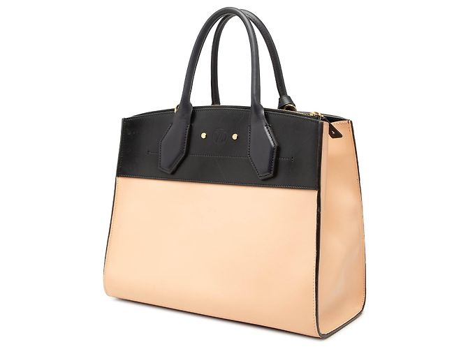 Louis Vuitton Beige Tricolor Smooth Calfskin City Steamer MM - vista 2
