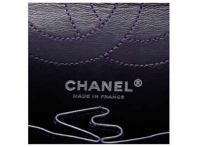 Chanel Purple Quilted Aged Calfskin Reissue 2.55 Double Flap 226 Porpora - vista 5