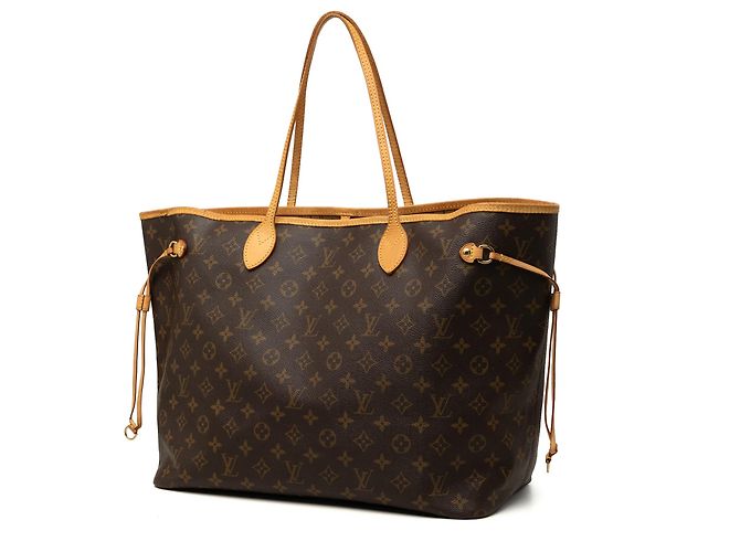Louis Vuitton Brown Monogram Neverfull GM Marron - vue 2