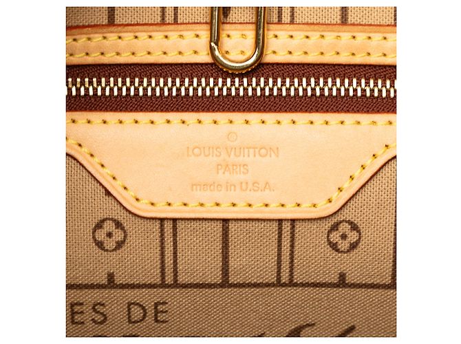 Louis Vuitton Brown Monogram Neverfull GM Marron - vue 5