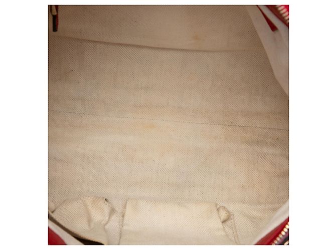 Gucci Bella Satchel aus rotem Narbenleder - Ansicht 4