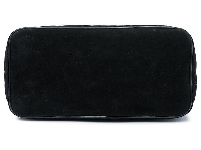 Chanel Medallion Tote aus schwarzem Wildleder - Ansicht 3