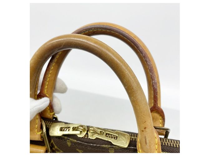 Sac à main Louis Vuitton Monogram Alma Marron - vue 8