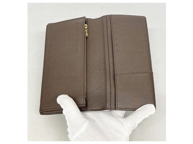 Louis Vuitton Damier Portefeuille Brazza Long Wallet Damier ebene - vista 3