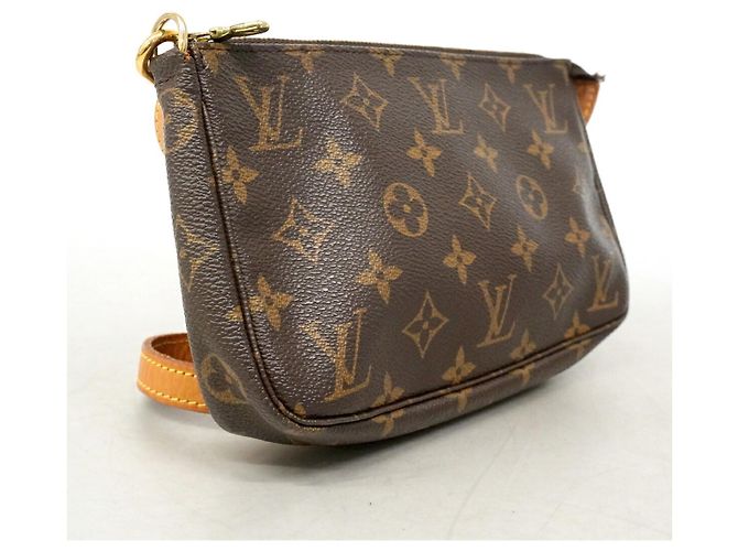 Louis Vuitton Monogram Pochette Accessoires Schultertasche Braun - Ansicht 2