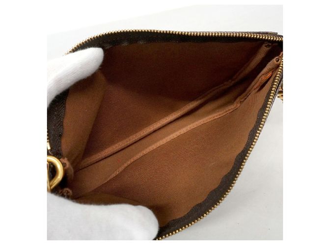 Louis Vuitton Monogram Pochette Accessoires Schultertasche Braun - Ansicht 4