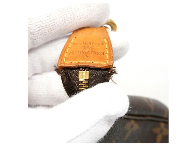 Louis Vuitton Monogram Pochette Accessoires Schultertasche Braun - Ansicht 7