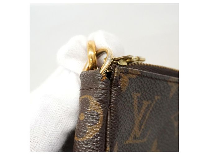 Louis Vuitton Monogram Pochette Accessoires Schultertasche Braun - Ansicht 8