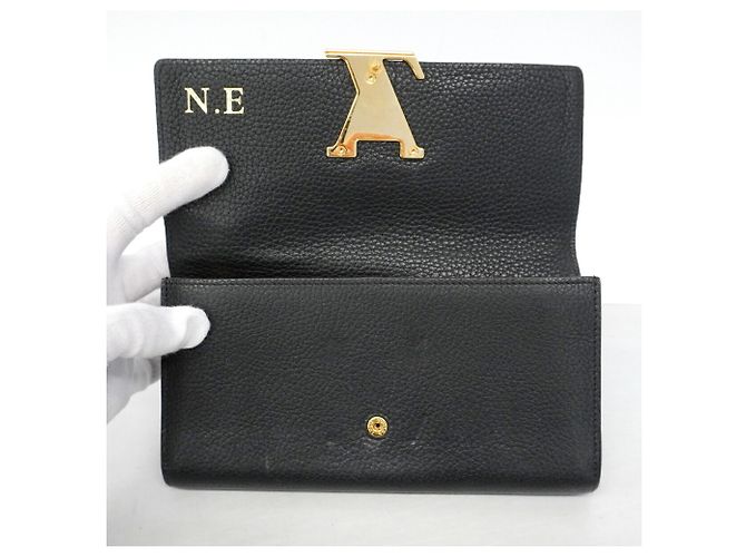 Louis Vuitton Portefeuille Capucines Long Wallet Schwarz - Ansicht 11