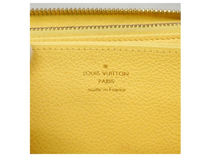 Louis Vuitton Monogram Empreinte Bicolor Zippy Wallet Yellow - view 4