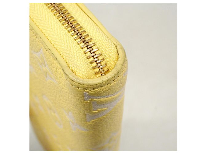 Louis Vuitton Monogram Empreinte Bicolor Zippy Wallet Yellow - view 5