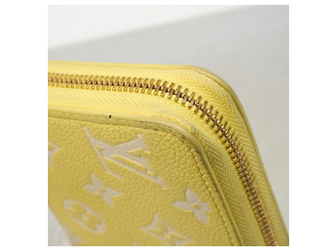 Louis Vuitton Monogram Empreinte Bicolor Zippy Wallet Yellow - view 6