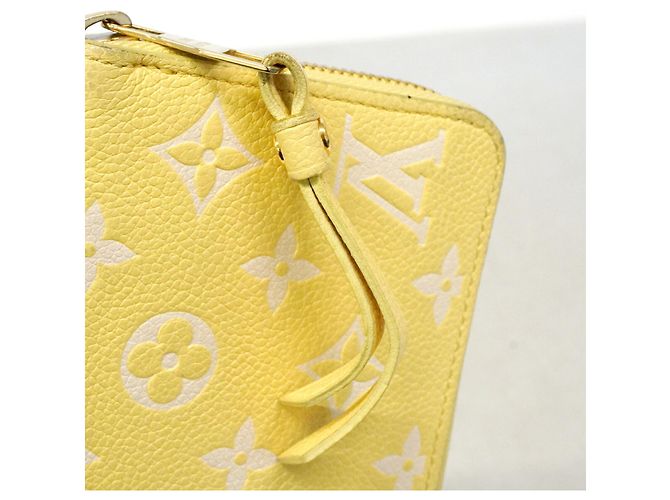 Louis Vuitton Monogram Empreinte Bicolor Zippy Wallet Yellow - view 7