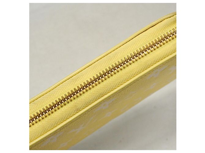 Louis Vuitton Monogram Empreinte Bicolor Zippy Wallet Yellow - view 8